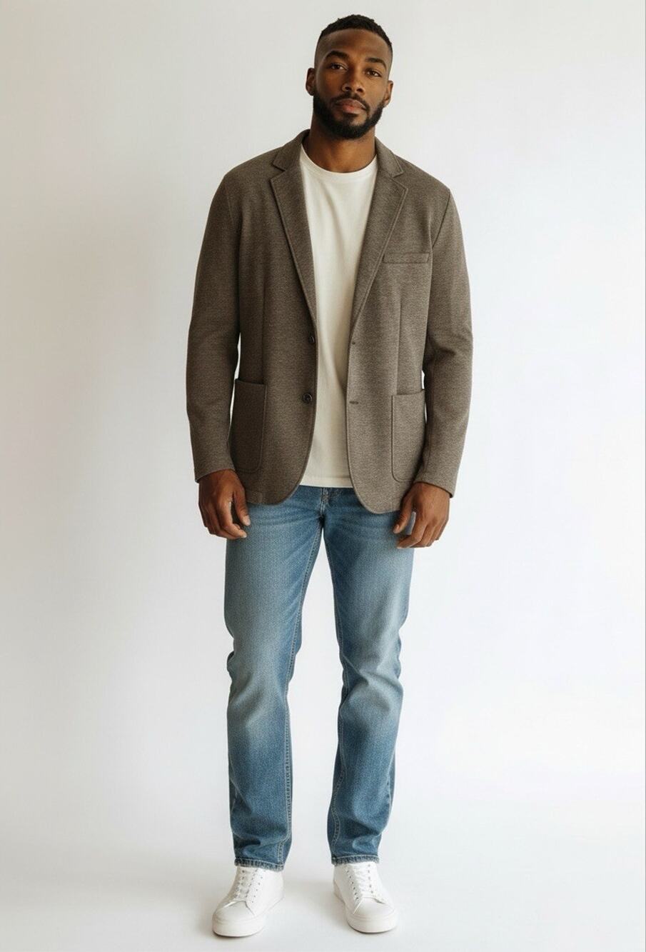 New Civil Society Knit Blazer Heather Olive Brown Style Navarro XXL MSRP $149